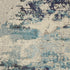 2' X 4' Ivory And Teal Blue Abstract Power Loom Non Skid Area Rug